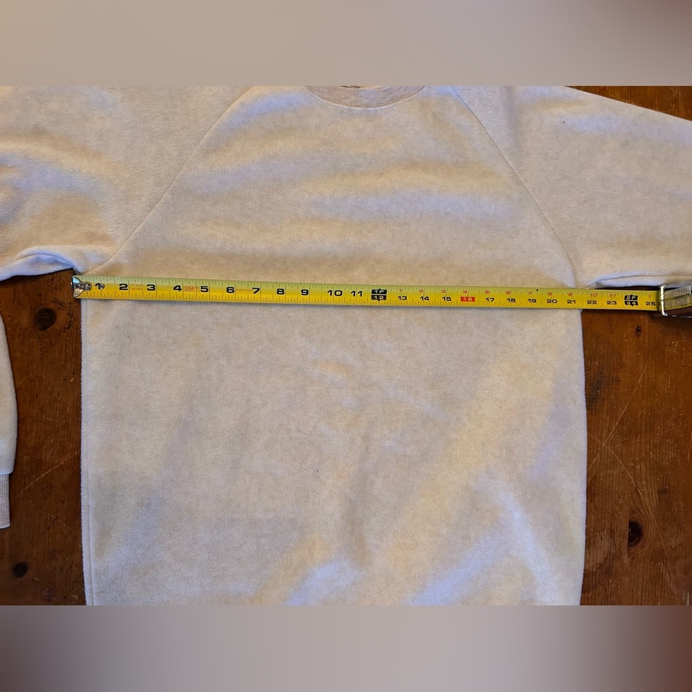 Muji women’s smooth fleece ivory loungewear sweatshirt. WARM and so soft. - Picture 8 of 8